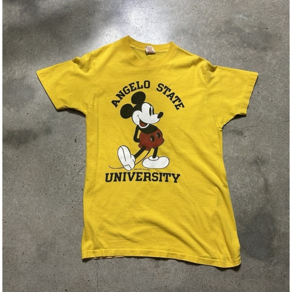 Vintage Collegiate‎ Angelo State Mickey Mouse Single Stitch T Shirt Size Small